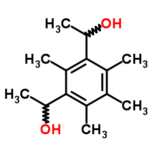 1-[3-(1-羟基乙基)-2,4,5,6-四甲基-苯基]乙醇结构式_93864-99-4结构式