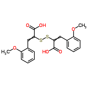 (7ci)-a,a-二硫代双[o-甲氧基-肉桂酸结构式_94550-19-3结构式