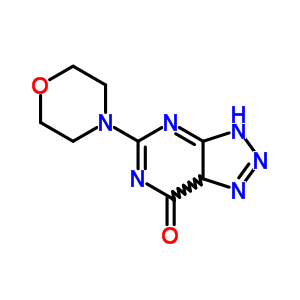 3,6-二氢-5-(4-吗啉)-7H-1,2,3-噻唑并[4,5-d]嘧啶-7-酮结构式_94646-53-4结构式