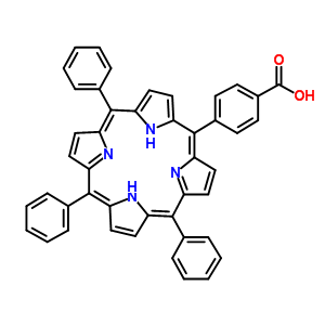 4-(10,15,20-三苯基-5-卟啉基)苯甲酸结构式_95051-10-8结构式 4-(10,15,20-三苯基-5-卟啉基)苯甲酸结构式_95051-10-8结构式