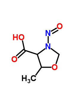 (9ci)-5-甲基-3-亚硝基-4-噁唑啉羧酸结构式_95326-11-7结构式