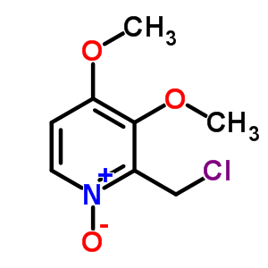 2-氯甲基-3,4-二甲氧基吡啶-N-氧化物结构式_953787-47-8结构式