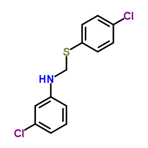 3-氯-n-[[(4-氯苯基)硫代]甲基]-苯胺结构式_956-65-0结构式