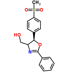 (4R,5R)-4,5-二氢-5-[4-(甲基磺酰基)苯基]-2-苯基-4-噁唑甲醇结构式_96795-00-5结构式