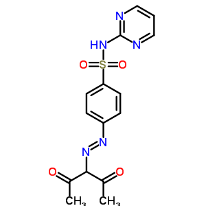 4-[2-(1-乙酰基-2-氧代丙基)二氮杂烯]-n-2-嘧啶-苯磺酰胺结构式_977-20-8结构式