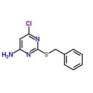 2-(苄基硫代)-6-氯嘧啶-4-胺结构式_99983-92-3结构式